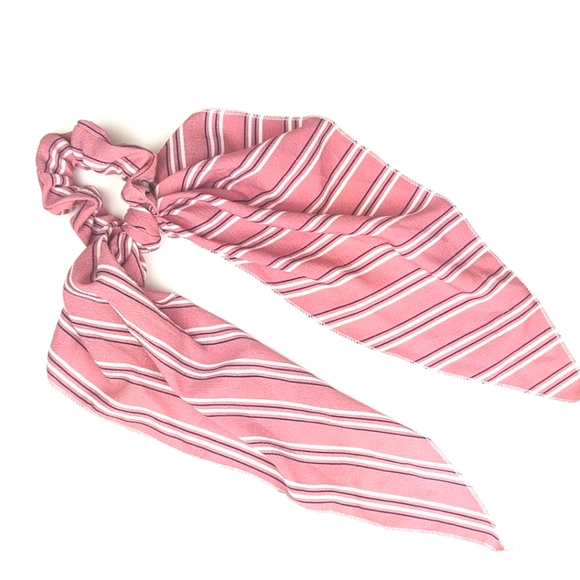Hair scarf scrunchie pink - Picture 2 of 2